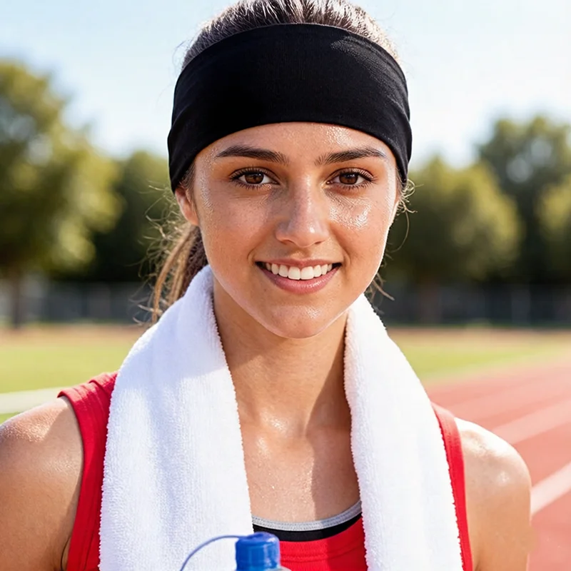 Unisex 3PCS/set Elastic Sports Headband Running Solid Wide Hair Bands Yoga Pilates Hairband Soft Wash Face Makeup Head Wrap