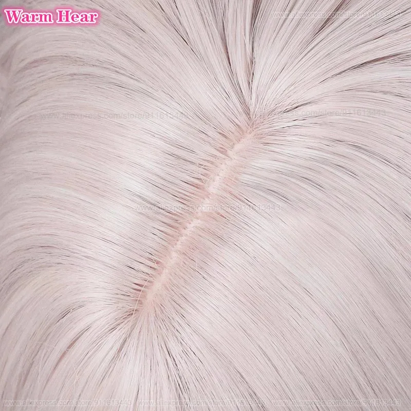 أنيمي نانامي شياكي الاصطناعية قصيرة 34 سنتيمتر رمادي وردي تأثيري مع دبوس الشعر مقاومة للحرارة الشعر هالوين حزب الباروكات VBN ؛,.79OG; ك