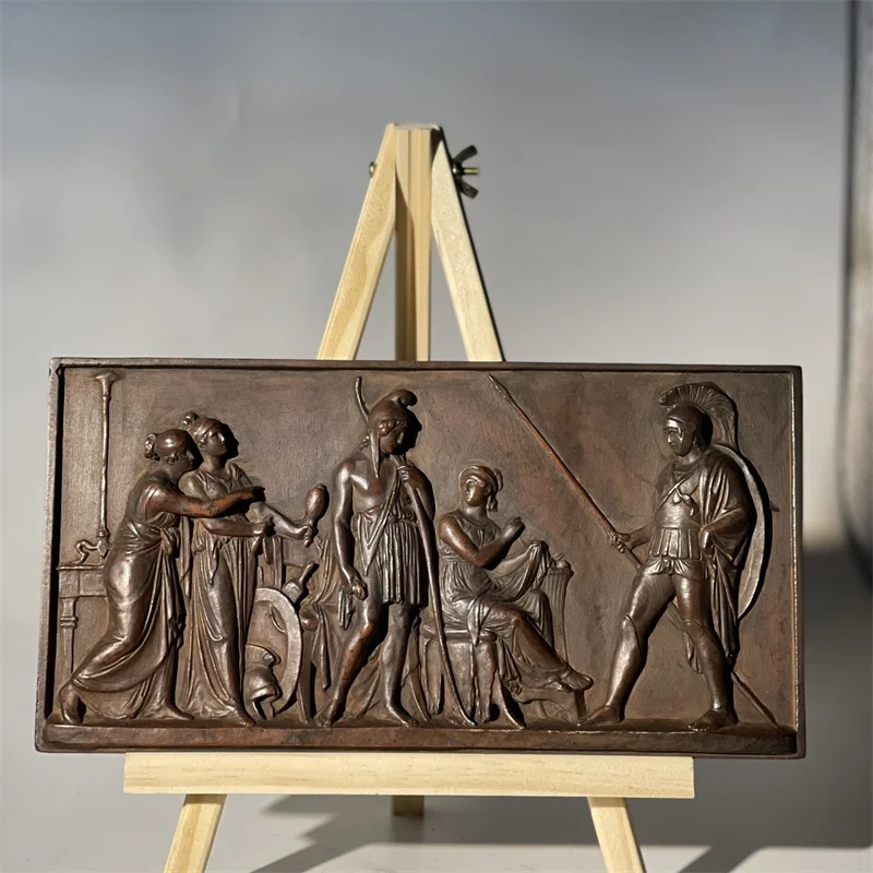 Reproducción de temas griegos y romanos antiguos, escenas de arte en relieve, decoración del hogar, exhibición de material didáctico de arte histórico