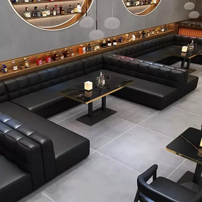 Bild 5: Bar-Sofa im Industriestil, transparente Bar-KTV-Box, Restauranttisch und Stuhl, Café, Milchtee-Shop, Booth-Sofa