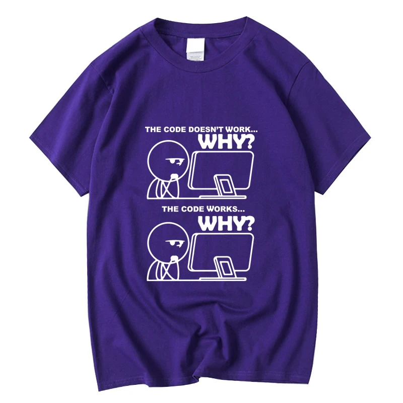 Harajuku divertente programmatore stampa grafica t-shirt donna High Street New Casual allentato oversize manica corta top Tees Unisex