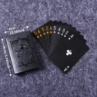 1PcsColor Black Gold Playing Card Game Card Group Waterproof Poker Suit Magic Dmagic Package Board Game Collection Entertainment 4