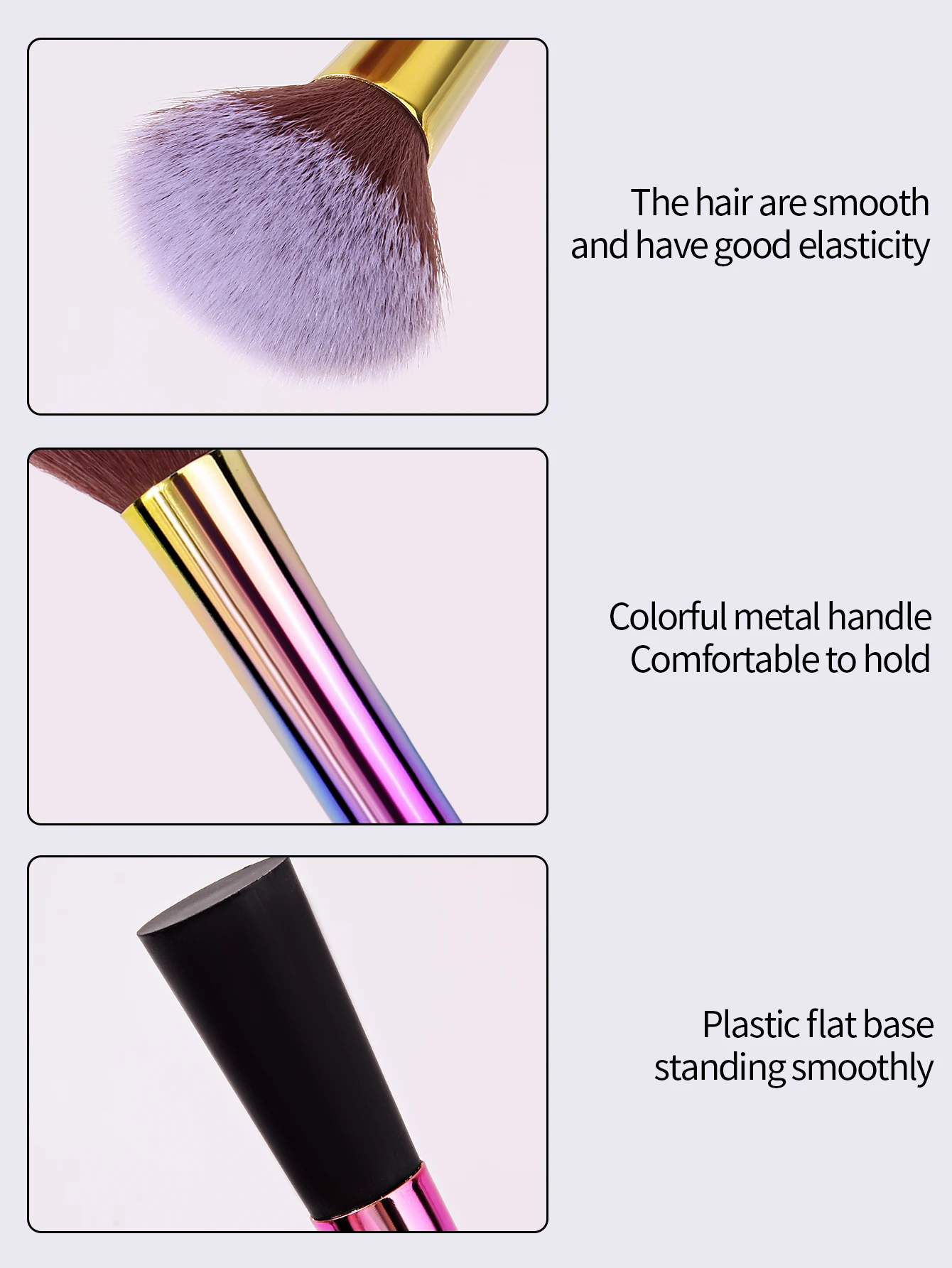 1PC Makeup Brushes Flat Top Kabuki Foundation Makeup Brush for Liquid Cream Powder Contour Blending Cosmetic Beauty Tool