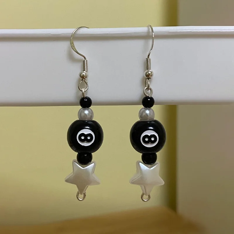 8 pendientes estrella bola estética y2k