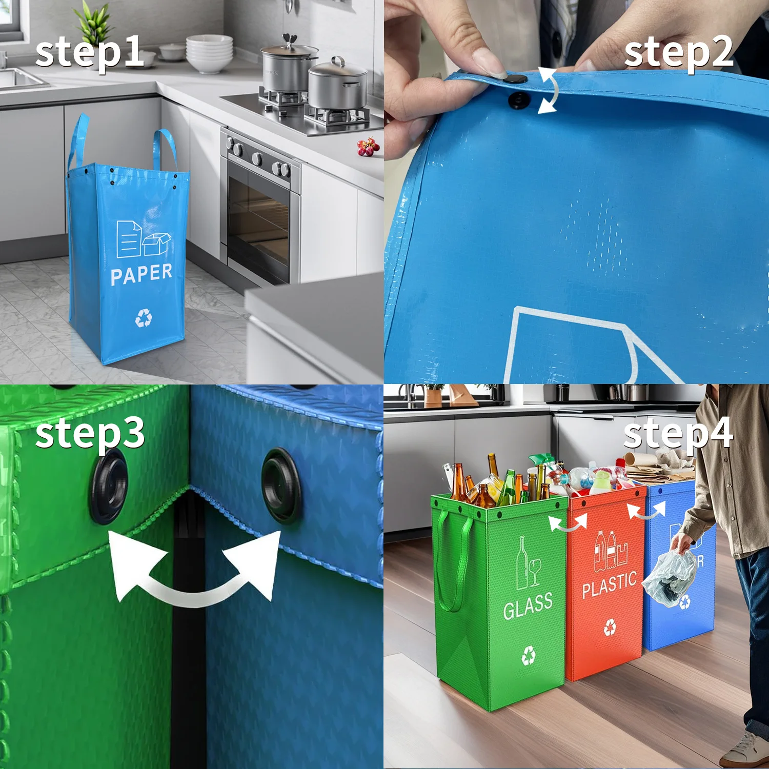 PP storage bag waterproof garbage classification bag household environmental protection garbage bin garbage bag