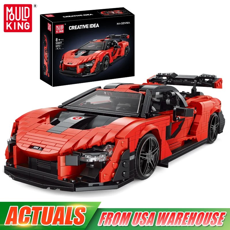 

Mould King 10007 Technical Car Toys The Red Senna Racing Car Building Block Assembly Sport Car Brick Set Kids Christmas Gift