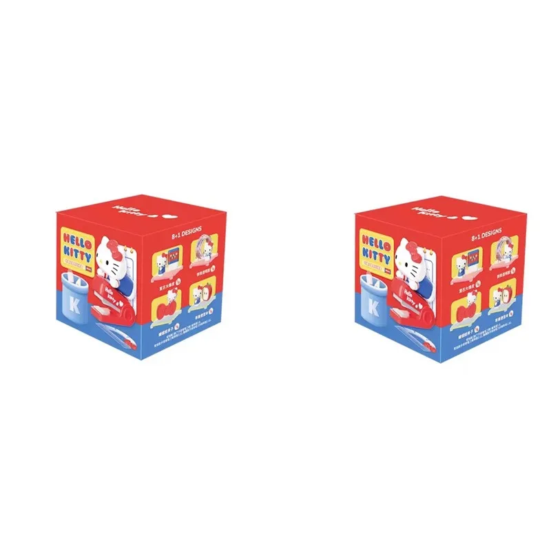 مجموعة صندوق أدوات مكتبية لطيفة من Hello Kitty - مجموعة كاملة مكونة من 8 قطع مع حافظات عرض أكريليك هدية صغيرة لديكور مكتب Kawaii لـ Gi