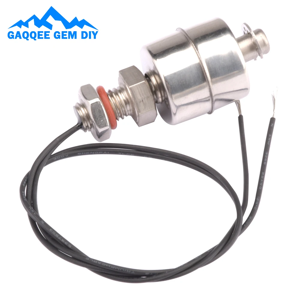 Interruptor de flotador de nivel de acero inoxidable normalmente cerrado, interruptor de Sensor de nivel de alta sensibilidad, controlador de nivel, interruptor de válvula de bola, 45mm