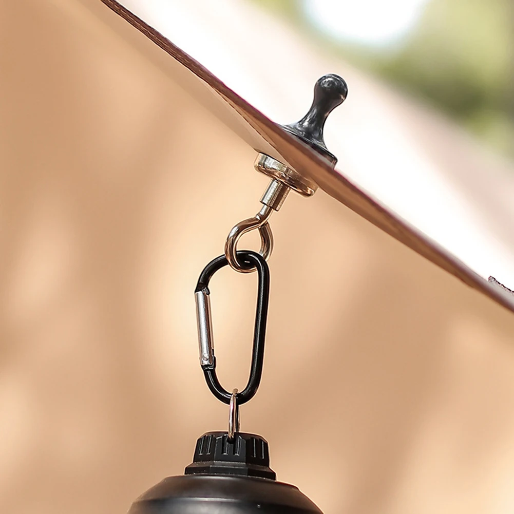 Magnetic Lanyard Clip Pulling Force Hanging Carabiners D Shape Multipurpose for Hiking Camping Climbing Picnic