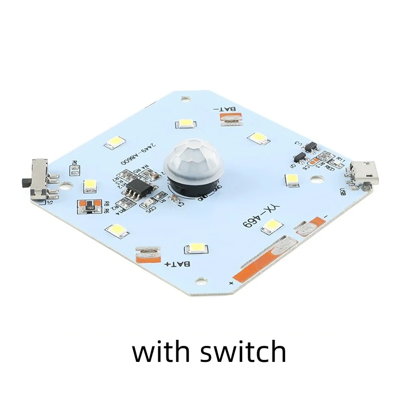 1-5 pz/lotto Luce Notturna Circuito LED Modulo di Controllo di Rilevamento A Infrarossi Umani USB Piscina di Ricarica 3.2V