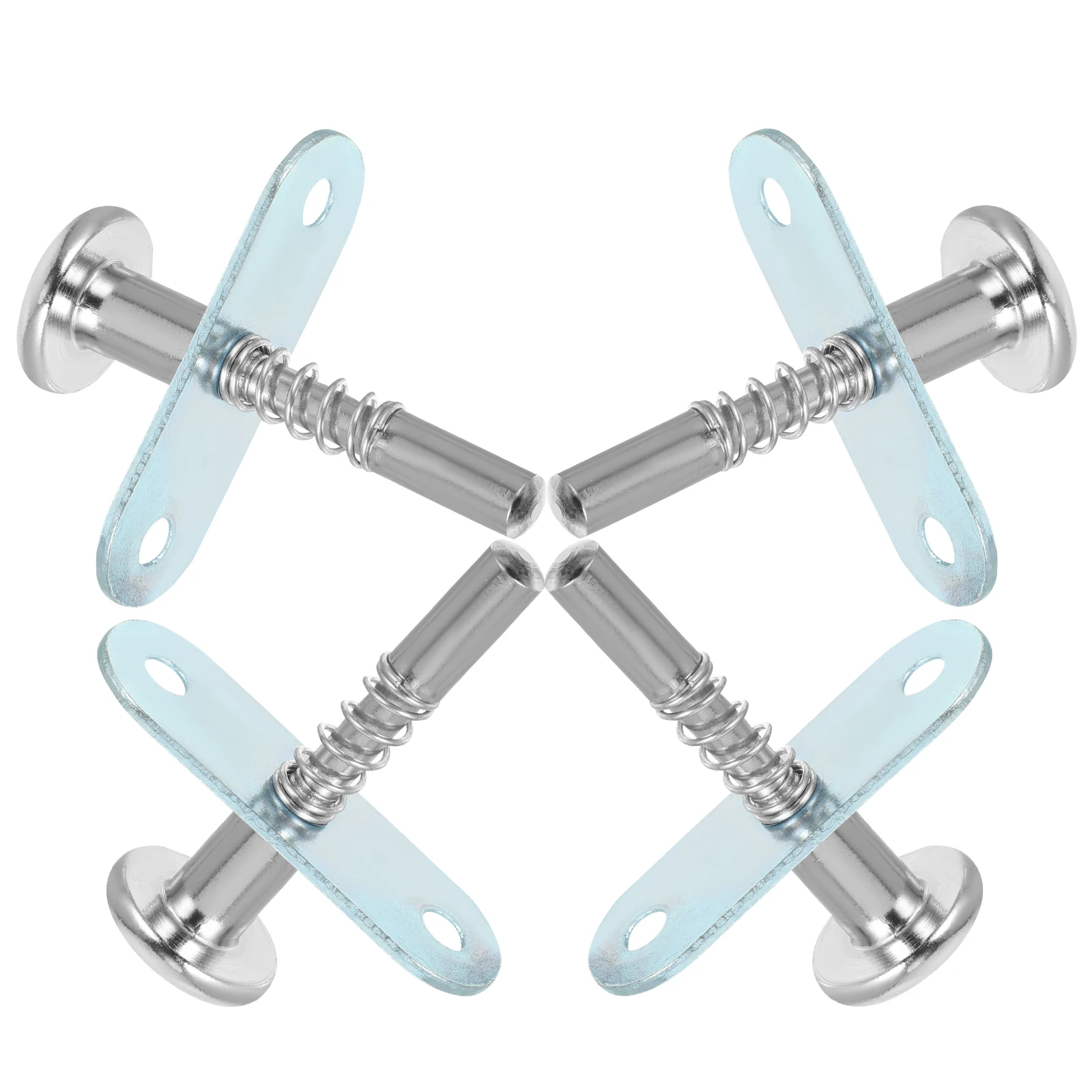 

Spring Latch Loaded Pin Stainless Steel Door Buckles Release Push Open Catches Bed Latches Crib