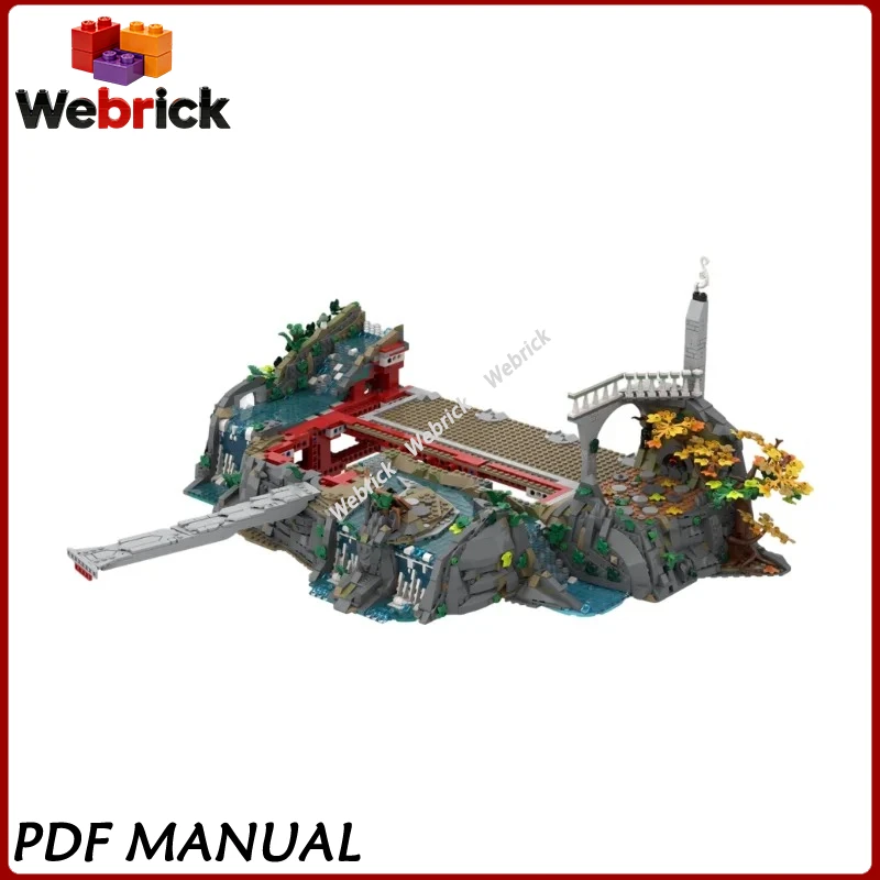 

The Last Homely House Elven Style MOC Bricks Medieval Fairy Residence Building Blocks Assembly Kit Gift