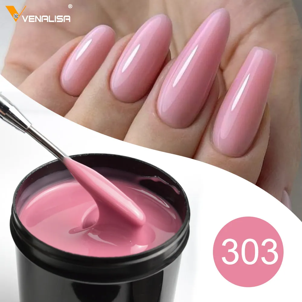 VENALISA Halloween Milky Pink Thick Rubber Glitter Camouflage Color Coat Jelly Gel Varnish Lacquer Soak Off UV LED Gel Polish - Image 2