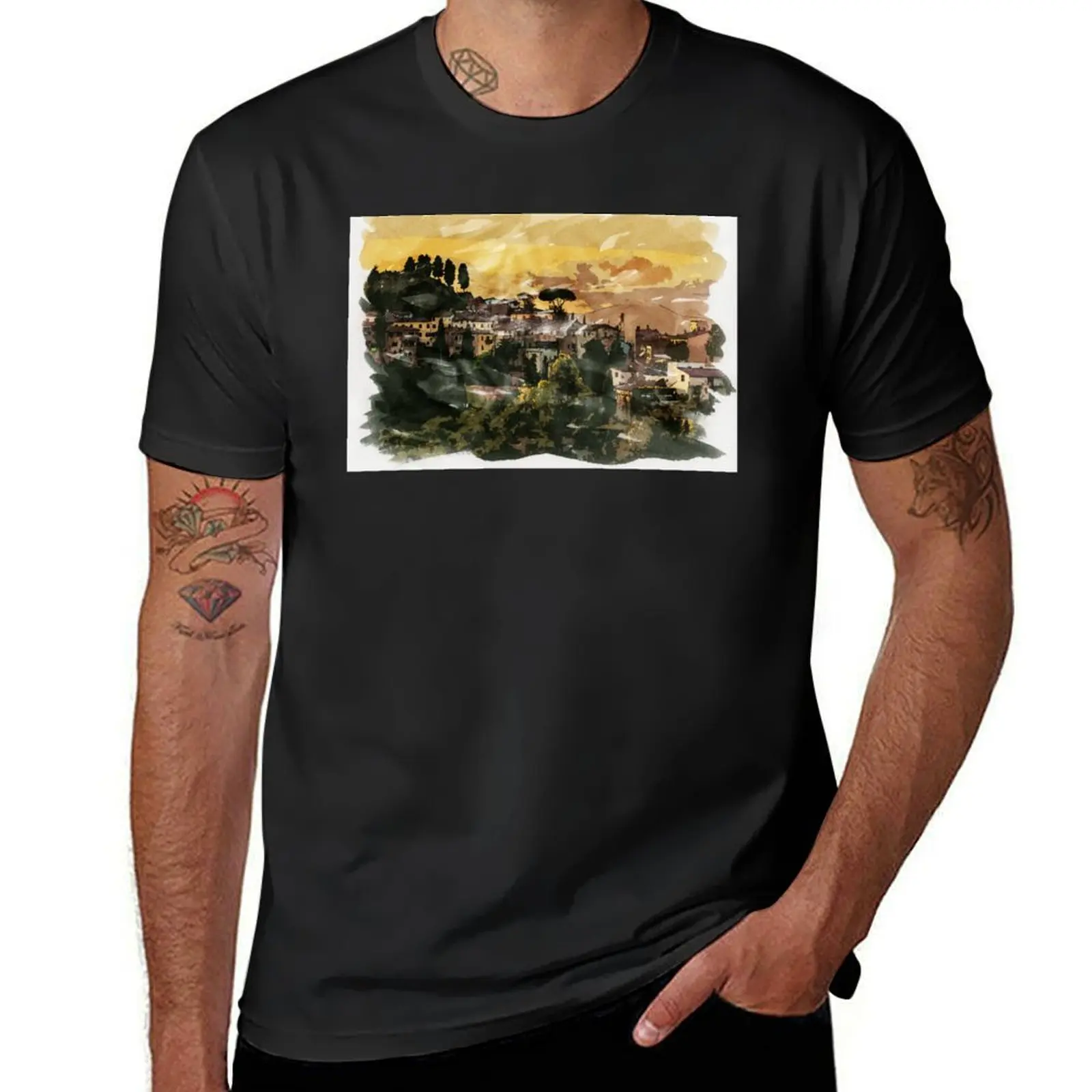 Tuscany Italy Historic Countryside treasures considered one of a kind worldwide T-Shirt kawaii clothes t shirts for men graphic