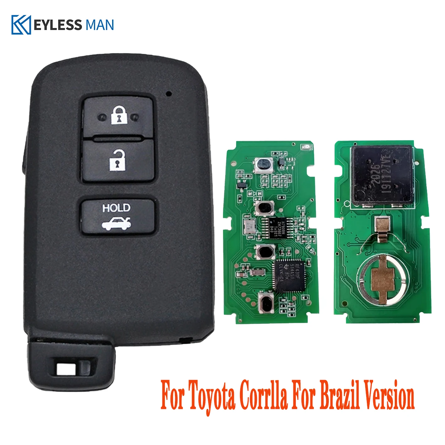 HYQ14FBA Smart Remote Car Key Fob For Toyota Corolla Brazil Version 2015-2019 312 MHz P1=88 0020 Board Proximity Car