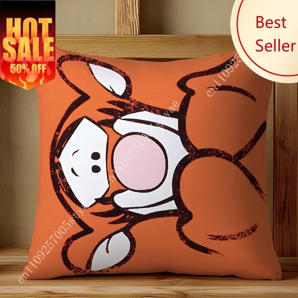 

Tigger Pillowcase Disney Cartoon Pillow case Soft Sofa Bed Decoration Child Holiday Party Boy Girl Gifts Custom Pillow Cover