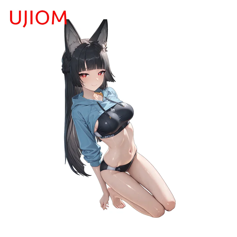 UJIOM Sexy Zenless Zone Zero Miyabi Wall Sticker Creative Amusing Picture Computer Cooler Decal PVC Bathroom Accessories