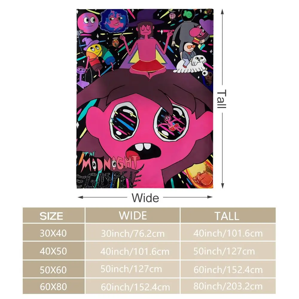 Мягкое фланелевое одеяло с рисунком M-Midnight Евангелие, теплое, приятное для кожи покрывало до колена для дивана, офисной кровати, путешествий, зимы, больших размеров