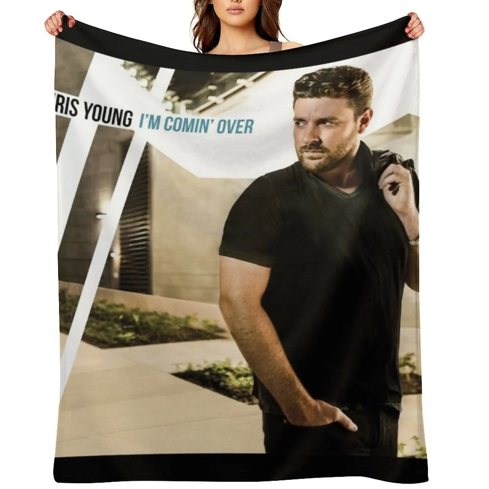 

Chris Young im comin over Throw Blanket Luxury for winter Decorative Sofa Thermal Blankets