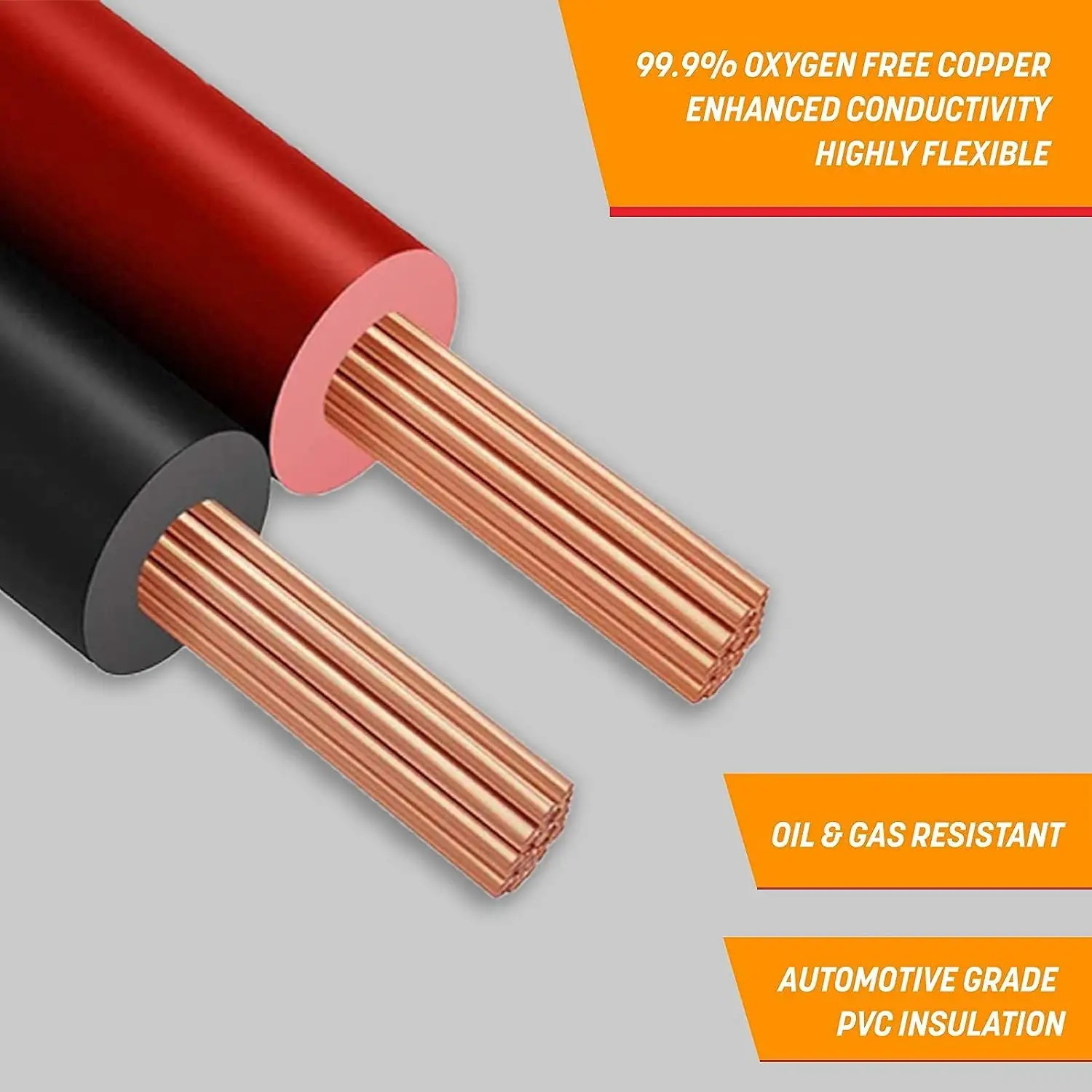 OFC Pure Copper 8 Gauge Wire 25ft, 12v Primary Hi-Fi Speaker Cable for Amplifier, Solar Panel, Automotive, Battery, Stereo, Home view 5