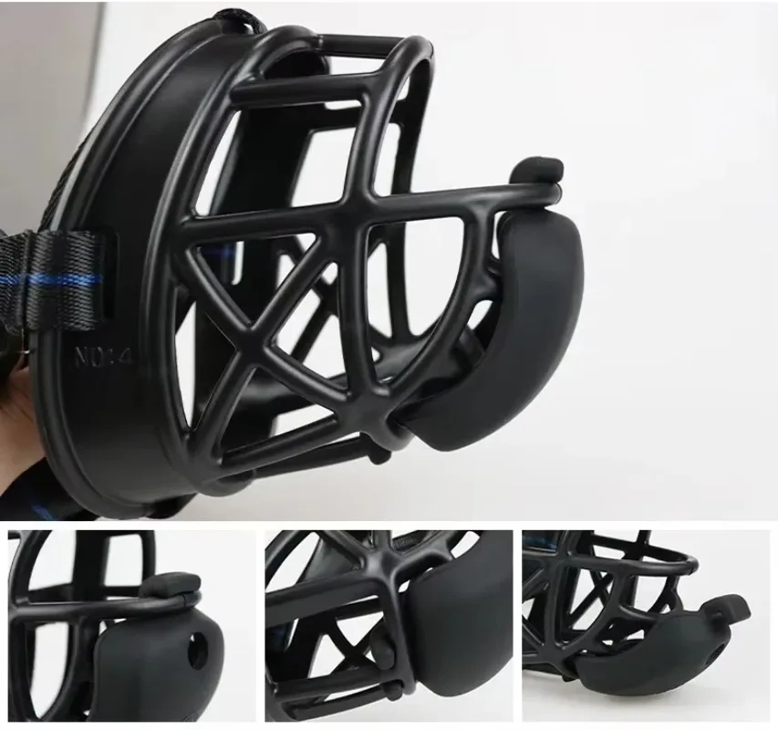 Pet Dog Adjustable Muzzle Mask Anti Bite Barking Silicone Mesh Mouth Dogs Muzzle Basket Pet Training Accessories