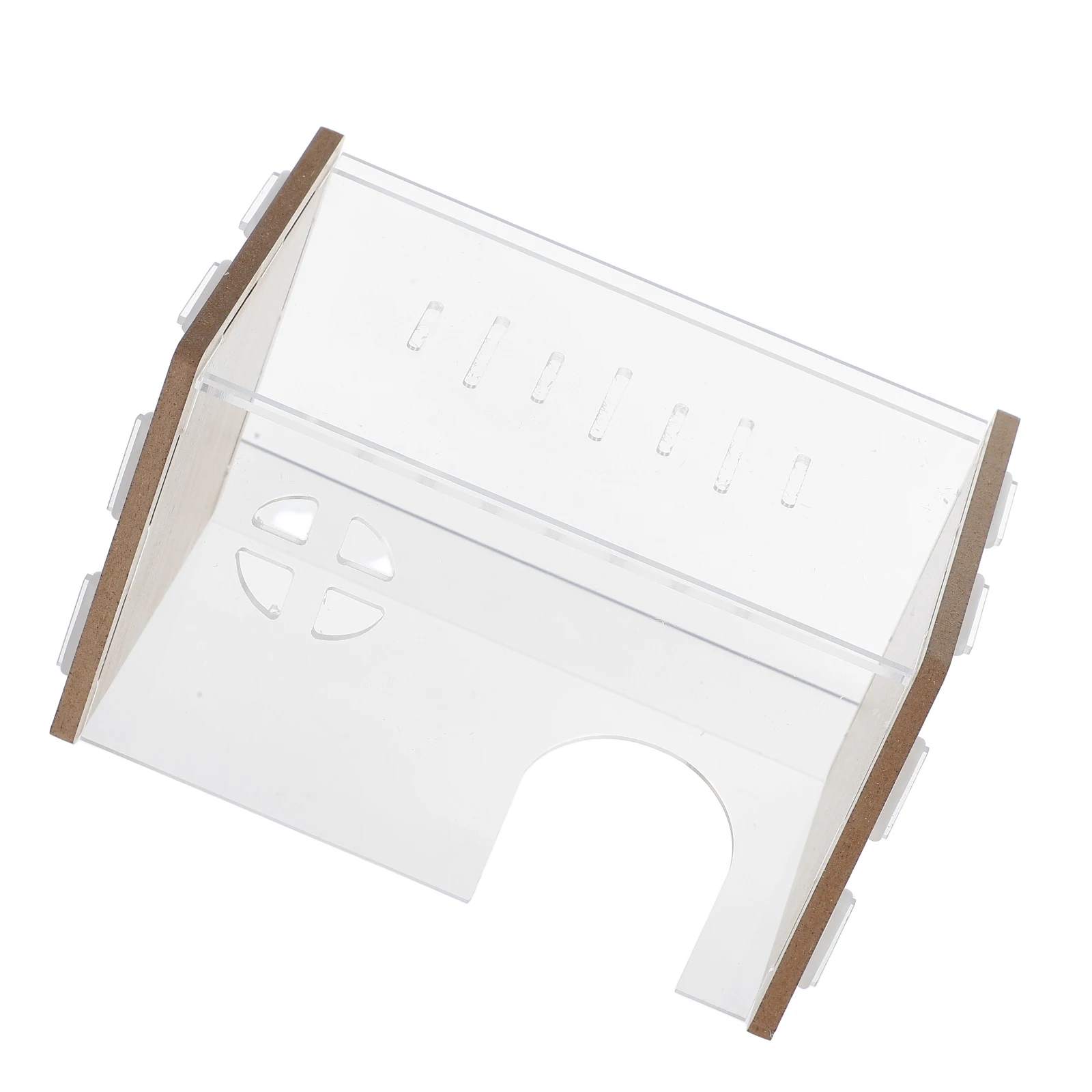 

Breathable Acrylic Hamster Clear Hideout Shelter for Indoor Cage Setup Easy Clean Cozy Hiding Spot Small Animal Nest