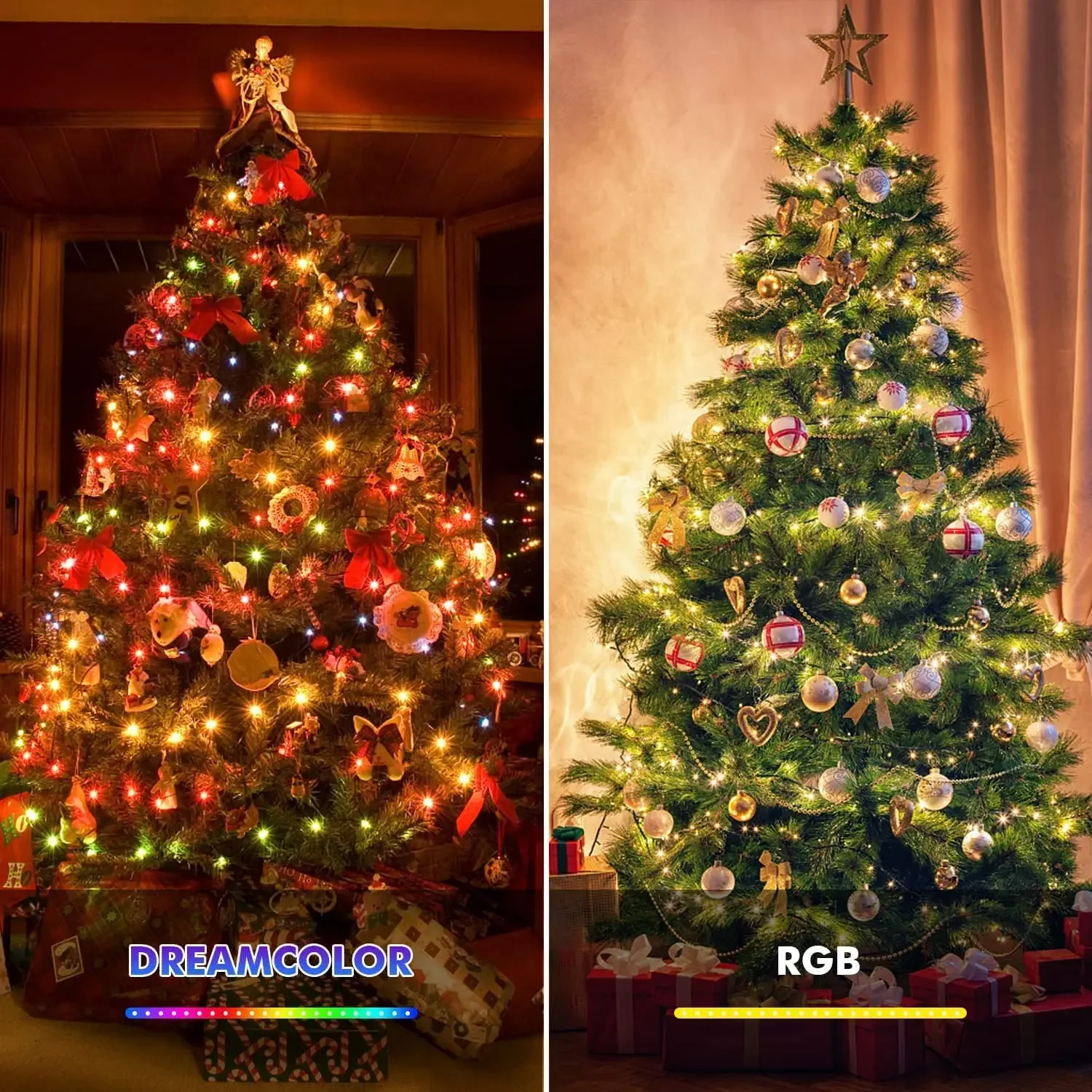 Luces Led de hadas de 5m, 10m, 20m, USB, Color de sueño, guirnalda de luces inteligente, controlador remoto por aplicación para habitación, boda, decoración de árbol de Navidad