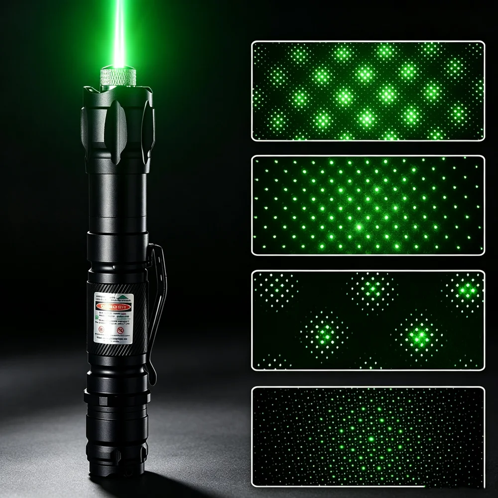 (Por favor, não forneça baterias) Ponteiro Laser Verde 5 peças Ferramenta de Ensino Brinquedo Automático para Gatos Foco Laser Ajustável Caneta Laser