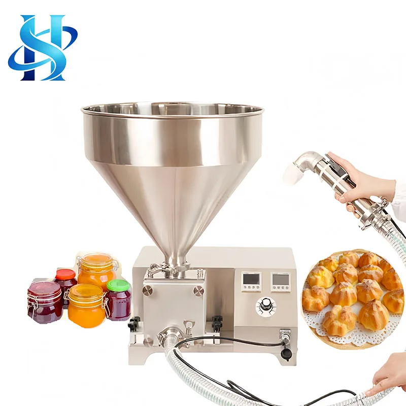 Pastry Cream Filler Automatic Puff Jam Injector Desktop Cake Filling Machine
