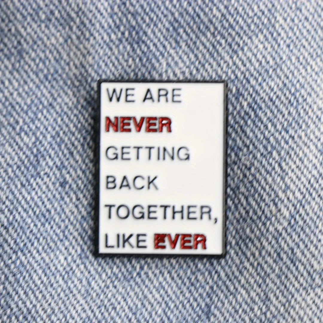 Enamel Lapel Pin with Slogan 