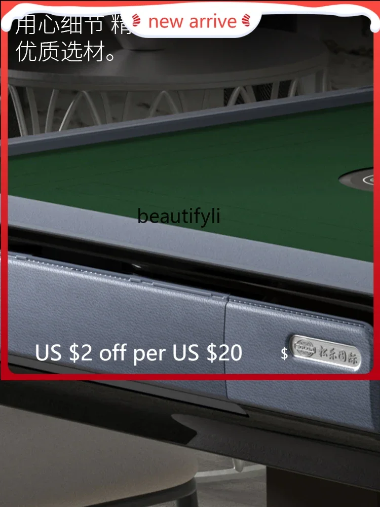 

G1218 Folding automatic mahjong machine household new mahjong table four-port machine dual-purpose machine hemp