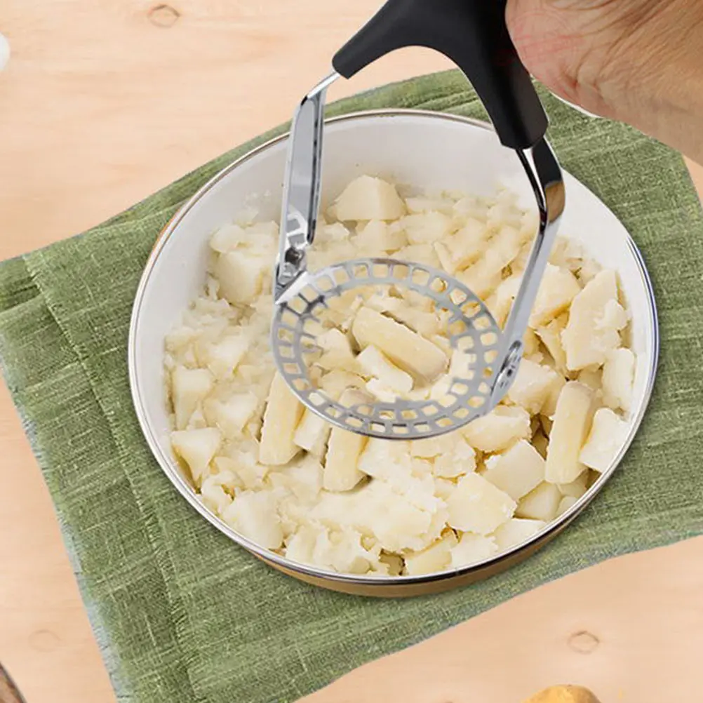 

Potato Presser Stainless Steel Vegetable Masher Kitchen Gadget Household Manual Crusher For Mashed Potatoes Fruits Handheld Tool