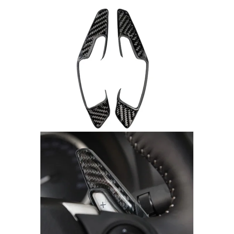 

Carbon Fiber Steering Wheel Paddle Shifter Decorative Decal Cover Trim Fit for Lexus NX 200 200t 300h 2014-2021