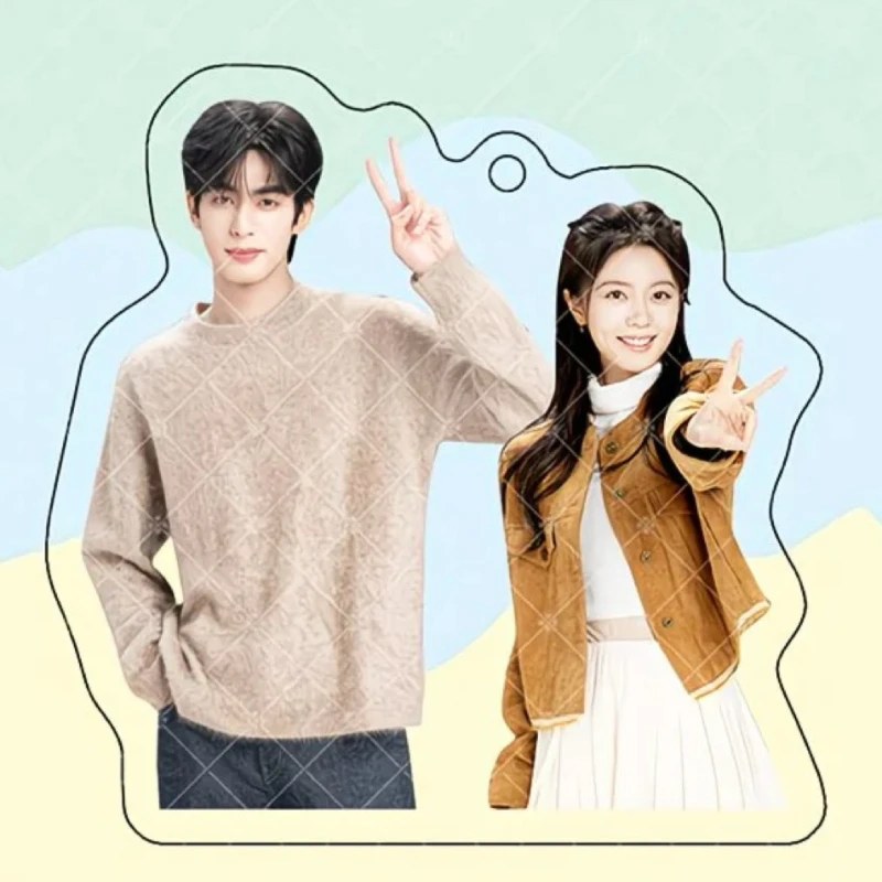Song Weilong Zhao Jinmai Keychain Acrylic Double-side Hanging Pendants TV Shine on Me Lin Yusen Drama Stills Decor Ornaments