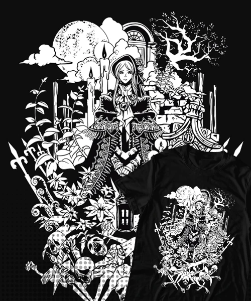 Anime T Shirt Japanese unisex Bloodborne Hunter’s Dream