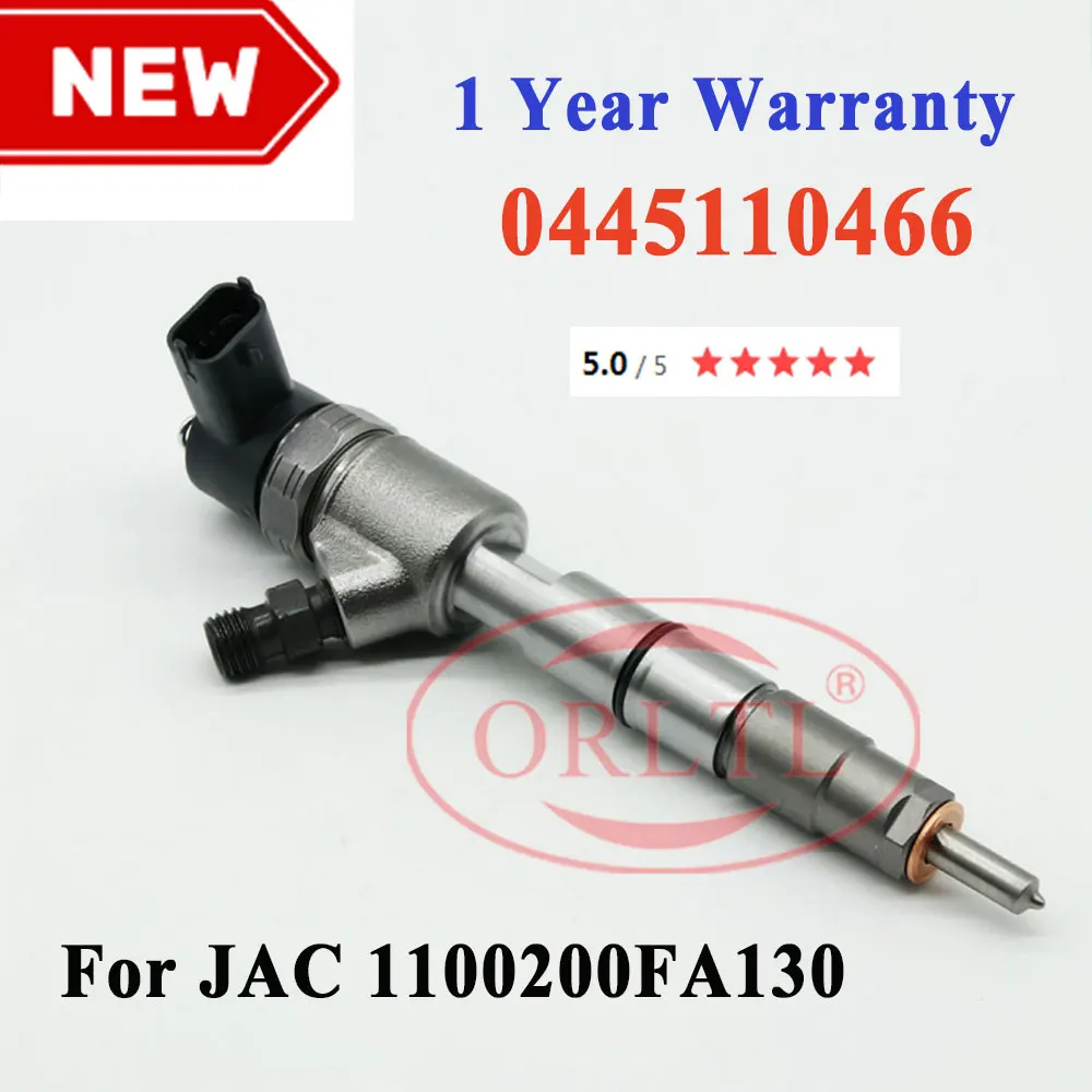 ORLTL 0445110466 Diesel Injection Nozzle 0 445 110 466 Common Rail Injector Assy 0445 110 466 for JAC 1100200FA130 Sprayer