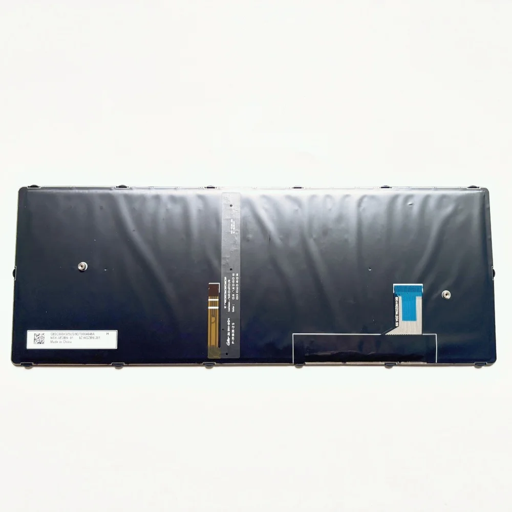 100% جديد وأصلي باللغة الإنجليزية الأمريكية للوحة مفاتيح الكمبيوتر المحمول Toshiba Dynabook Tecra A40-G مع إضاءة خلفية NSK-VE2BN 9Z.NGZBN.201