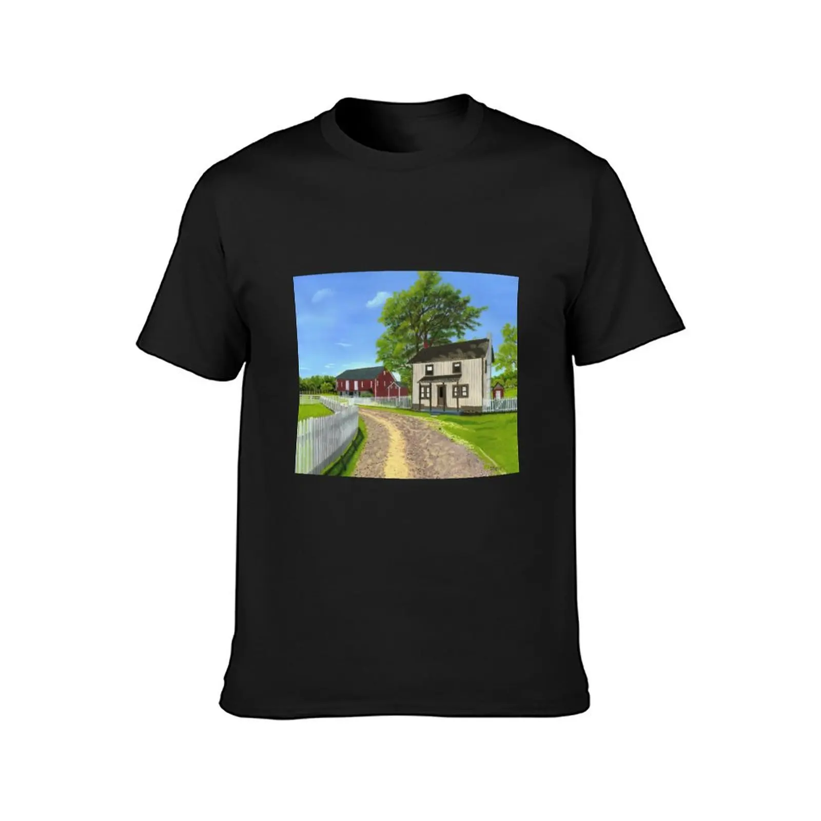 The Henry Spangler Farm at Gettysburg No.1 T-Shirt boys animal print Short sleeve tee mens big and tall t shirts