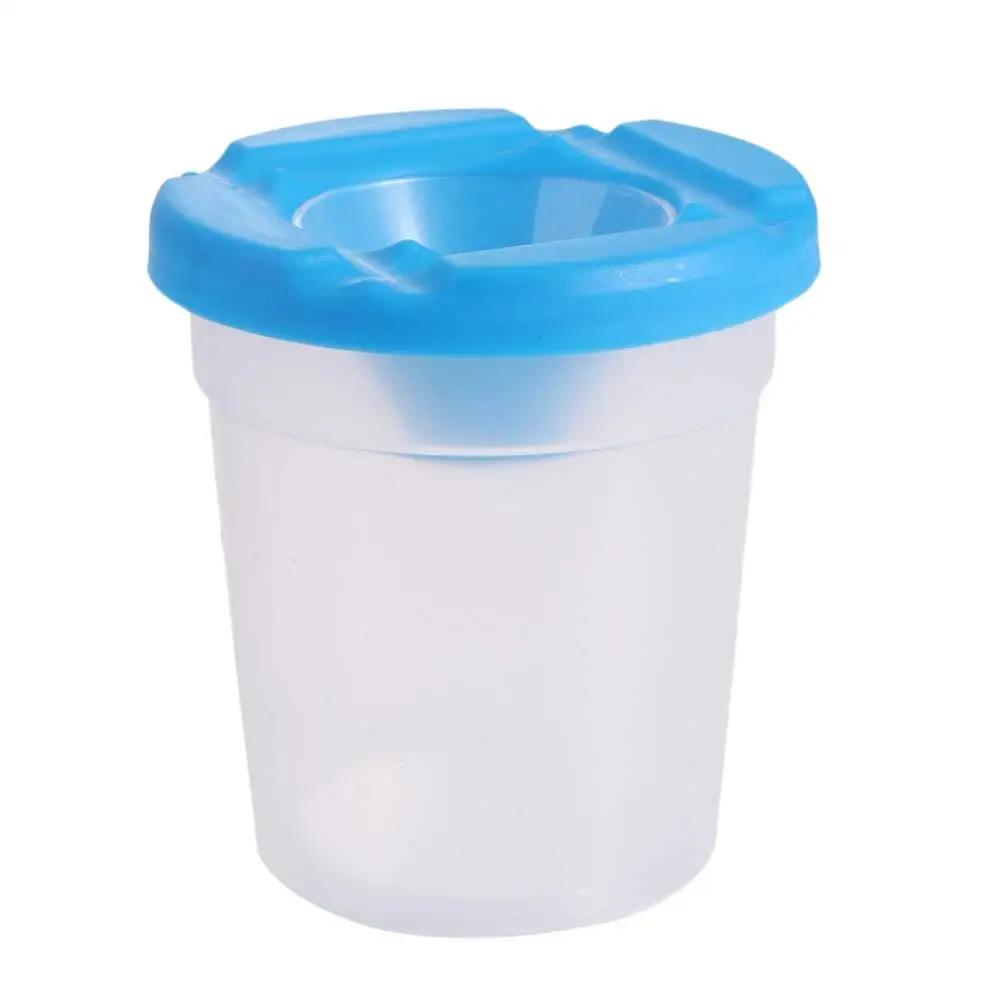 

Многофункциональная ручка для рисования Creatives, чашка для мытья, удобные прозрачные детские чашки для краски, пластиковые стаканчики с защитой от краски для дома