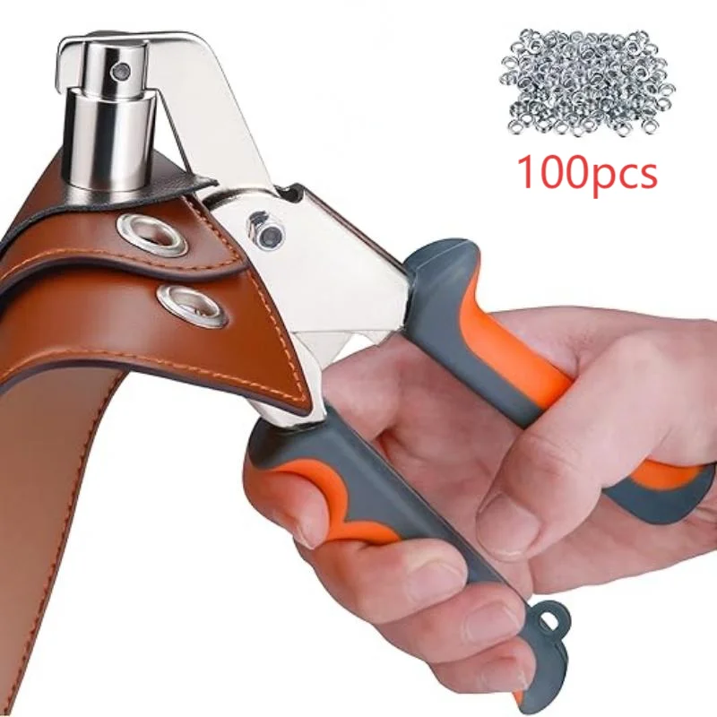 Handheld Perforator Oogje Installatie Tool 6mm/10mm Grommet Oogje Tang Kit Metalen Luchtgat Klinknagel tang - afbeelding 1