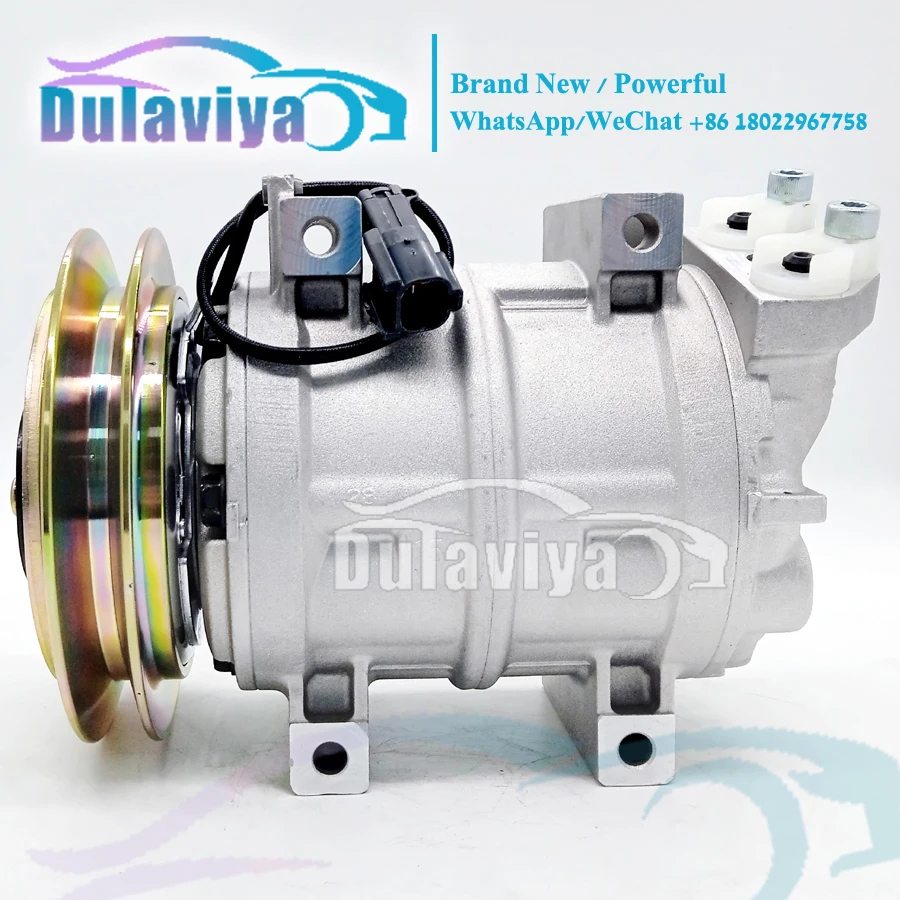 

Car Air Conditioner Compressor DKS15D For Hitachi Crane 4456130 506211-7980 506011-9910 137mm 24V