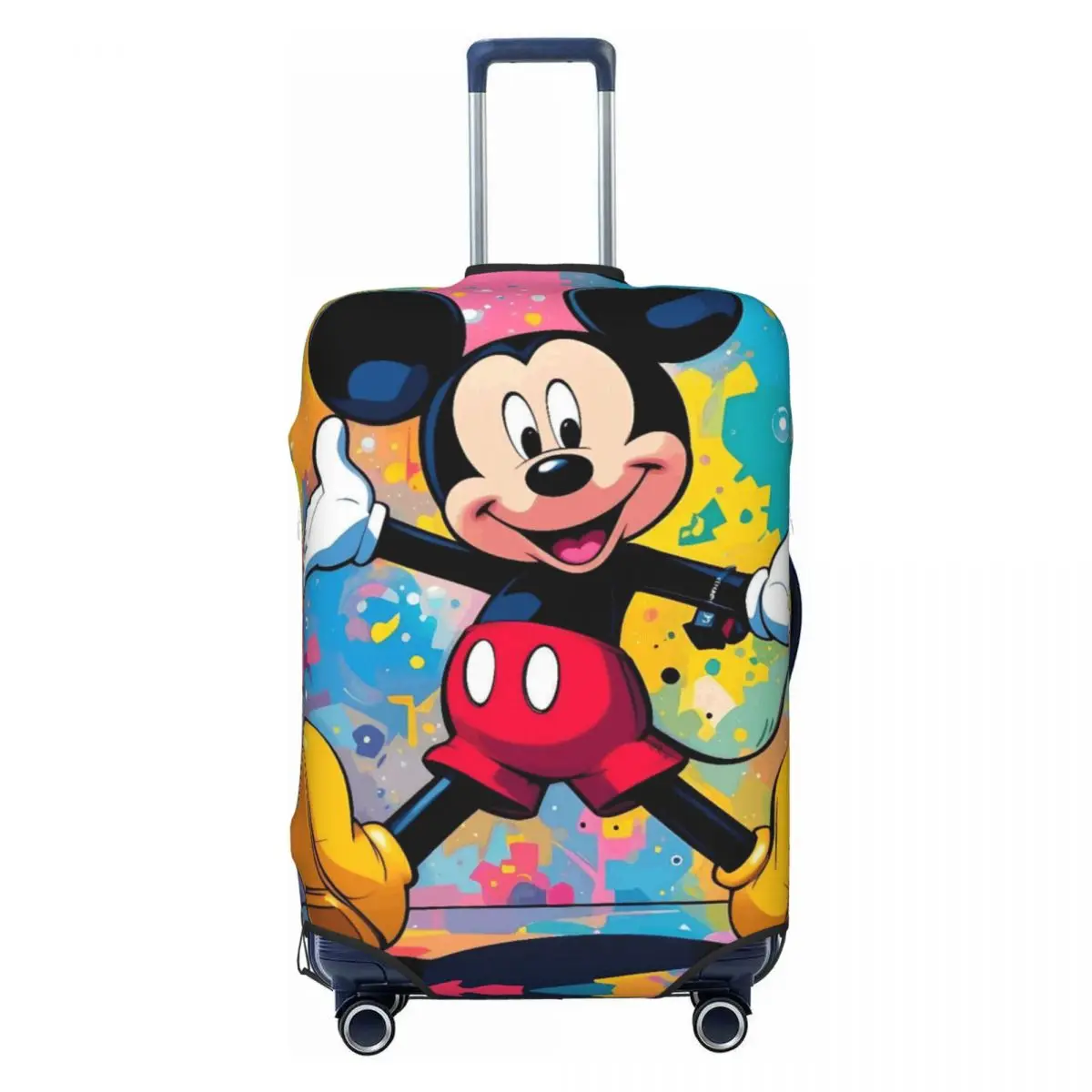 

Custom Graffiti Mickey Mouse Luggage Cover Cute Fashion Cartoon Cute Print Animation Suitcase Protector Covers Suit 18-32 inch