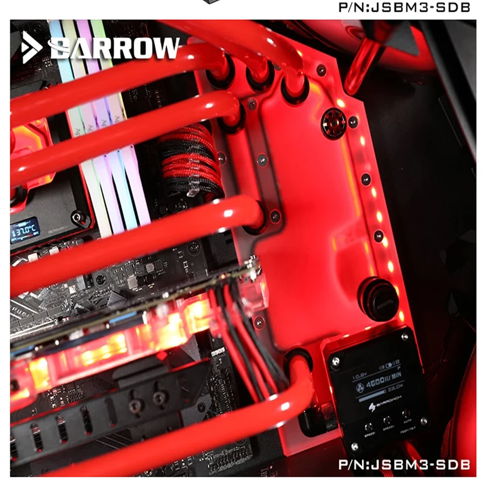 Barrow PC waterway plate Reservoir For  JONSBO MOD-3 Case, 5V ARGB 3PIN Motherboard AURA SYNC