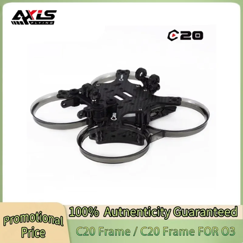AXISFLYING CINEON C20 / C20 V2 Drone Frame KIT Support O3 Air Unit Anti-shake for RC FPV Drone 2 Inch Indoor Cinewhoop