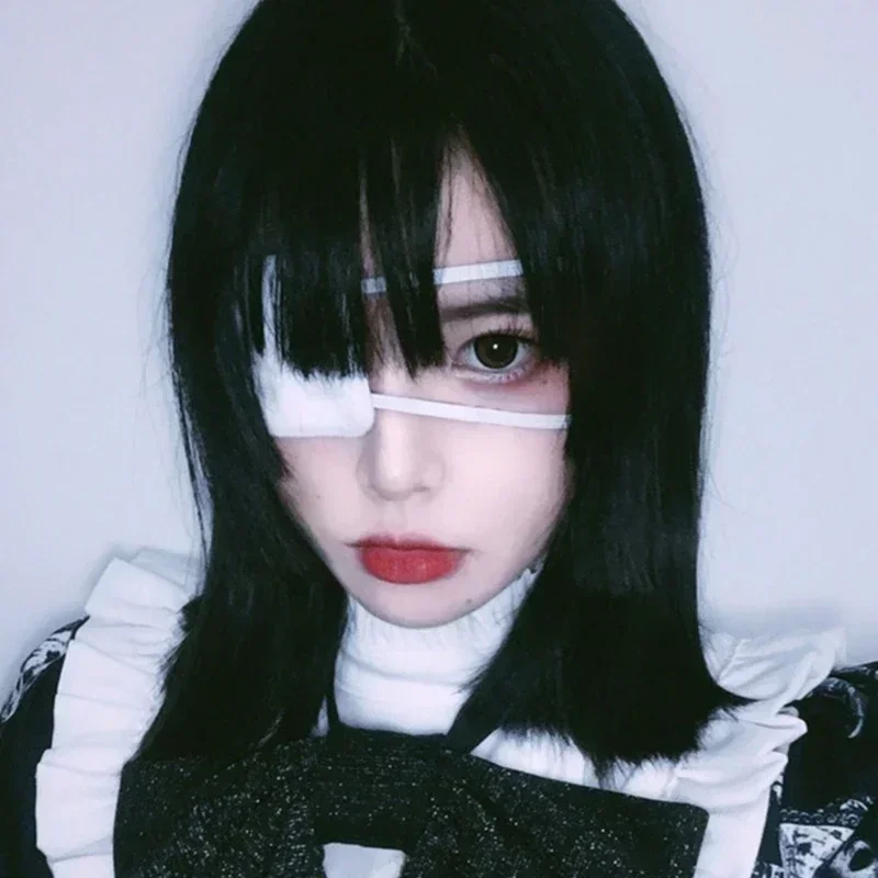 Accessories Anime White Eye Patches Soft Single Eye Mask Halloween Cosplay Theme Party Costume Prop Stage Performance Eye Props