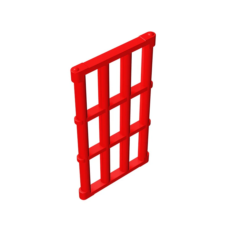 Gobricks GDS-875 Bar 1 x 4 x 6 Grille with End Protrusions compatible with lego 92589 toys Assembles Building Blocks Technical