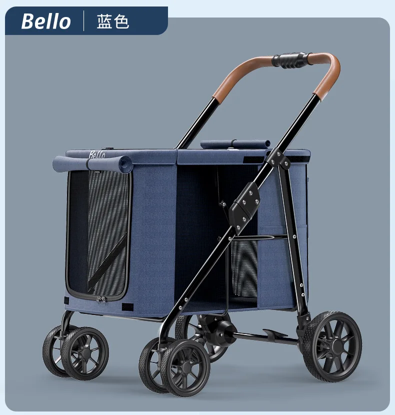 

LD07-M Multiple pet carts, large dog carts, large folding space of 60 kilograms for outdoor use