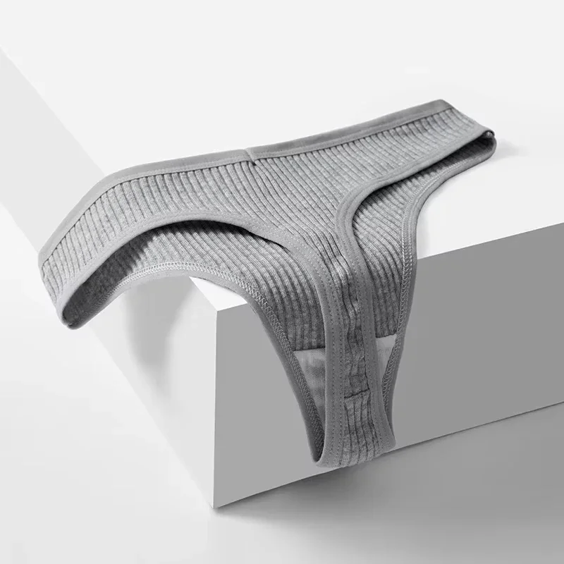 TrowBridge 10 قطعة/المجموعة/مجموعة ملابس داخلية نسائية قطنية مخططة ملابس داخلية مثيرة رياضية ثونج ملابس داخلية ناعمة مريحة G-سلاسل ساخنة على شكل حرف T