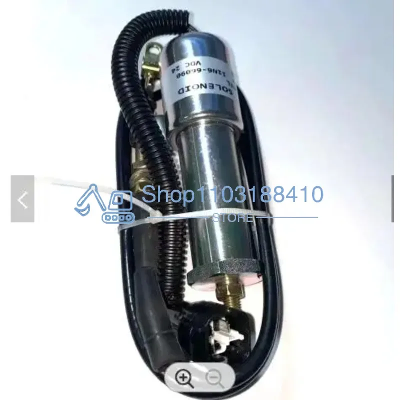 11N6-66090 EXCAVATOR Flameout SOLENOID VALVE Fuel Shutdown Solenoid FOR R210LC-7 R220LC-9 R210lc-9 Stop Shutoff Valve