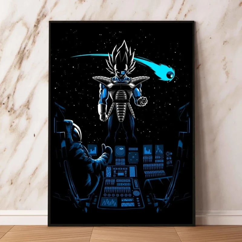 Dragon Ball Goku ผ้าใบ Wall Art Cuadros ที่ดีที่สุดของขวัญตกแต่งหน้าแรกภาพวาดคริสต์มาสของขวัญการ์ตูนคลาสสิกภาพแขวน